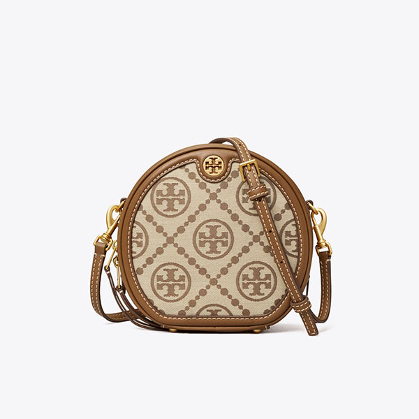 Tory Burch T Monogram 緹花圓餅包