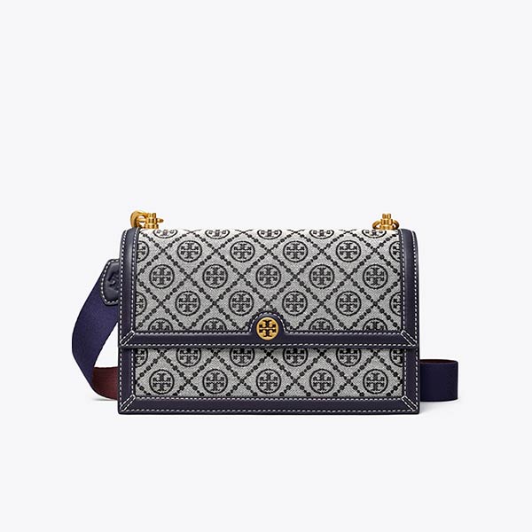 Tory Burch T Monogram 緹花單肩包