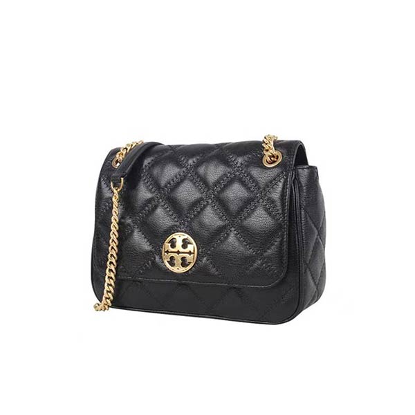 Tory Burch Willa 小香風菱格紋單肩斜跨包