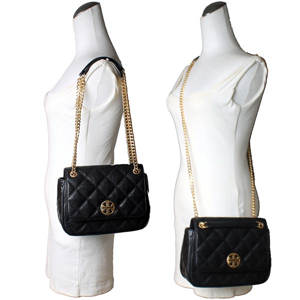 Tory Burch Willa 小香風菱格紋單肩斜跨包