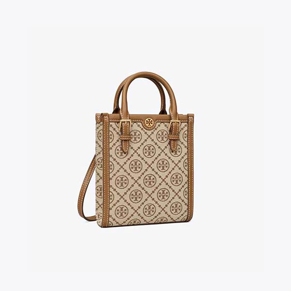 Tory Burch T Monogram 緹花迷你托特包