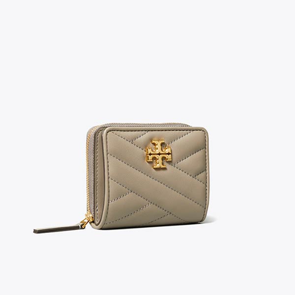Tory Burch Kira 小號羊皮絎縫短夾