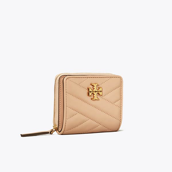 Tory Burch Kira 小號羊皮絎縫短夾