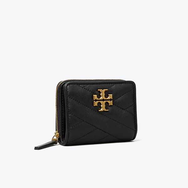 Tory Burch Kira 小號羊皮絎縫短夾